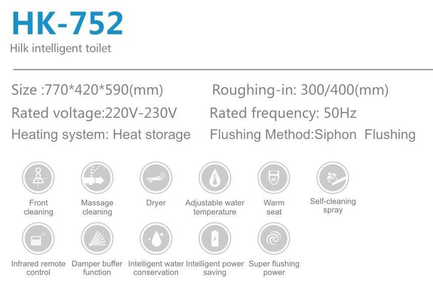 Firm Quality Water Saving Design Smart Toilet