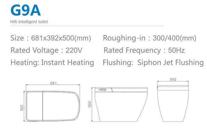 Hilk inteligente asiento inodoro bide inteligencia 